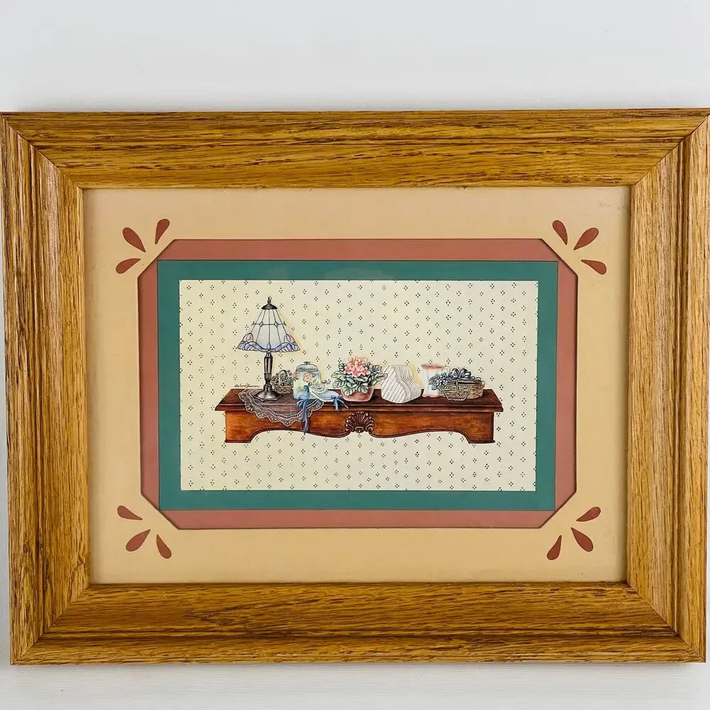 Two Victorian Country Shelves Vintage Home Decor Prints 9 1/2 x 7 1/2" - Picture 4 of 7